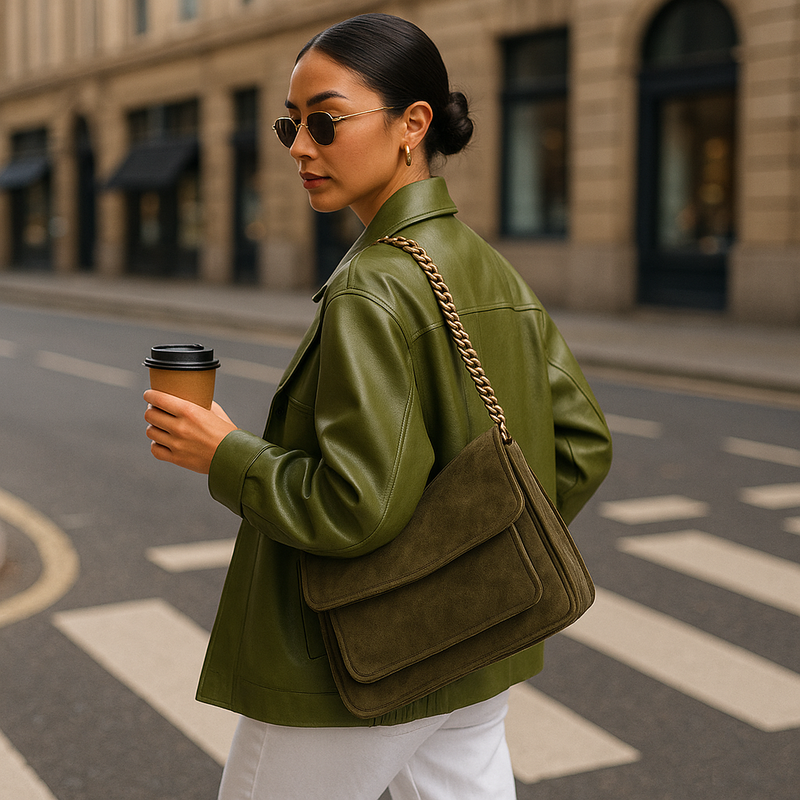 Simone - Oversized Leather Jacket