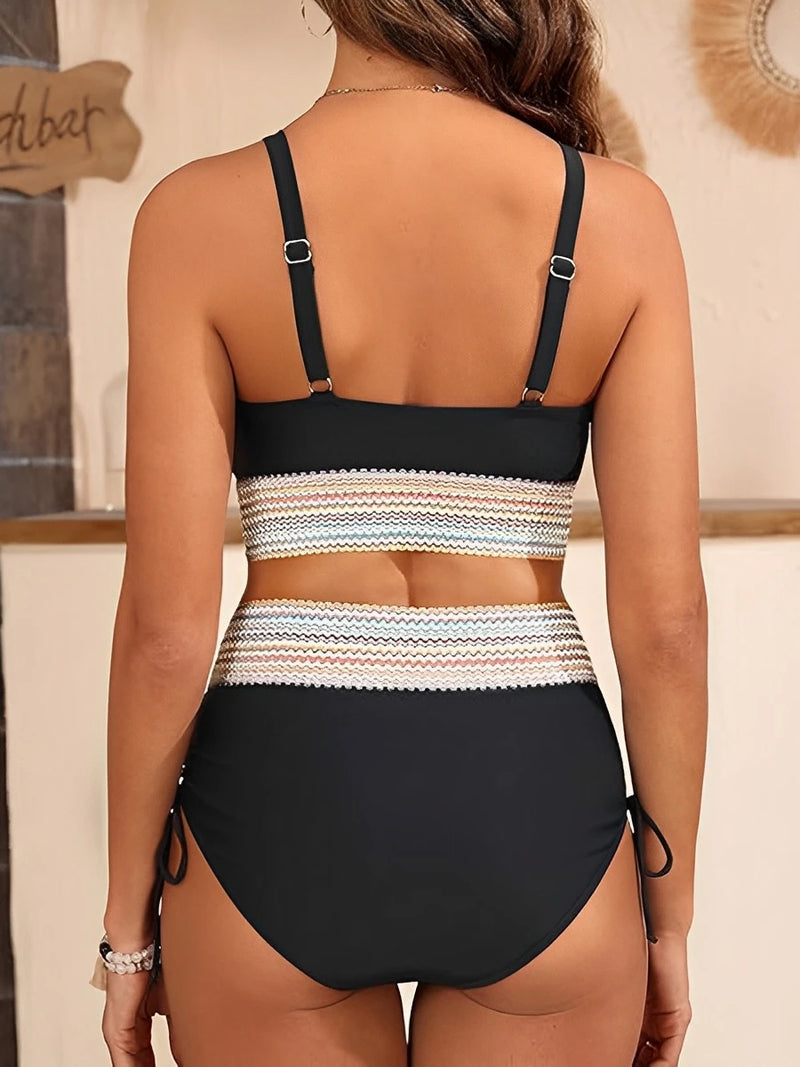 Aria – Smocked High-Waist Bikini Set