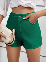 Roxy – High-Waisted Denim Shorts