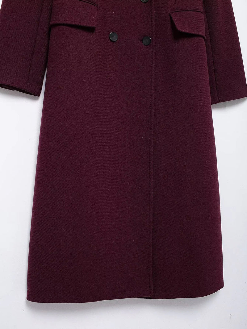 Elena – Wool Blend Tailored Coat