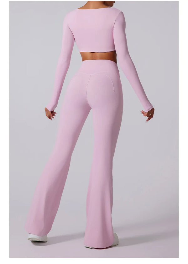Nova – Ribbed Flare Leggings